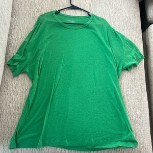 Aerie Textured Oversized Green Tee